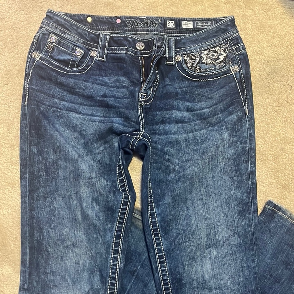 Miss Me signature boot cut jeans size 30